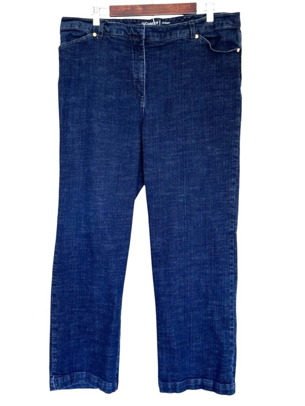 Liz Claiborne New York Jackie Plus Jeans Women’s Size 18W High Rise Blue Denim